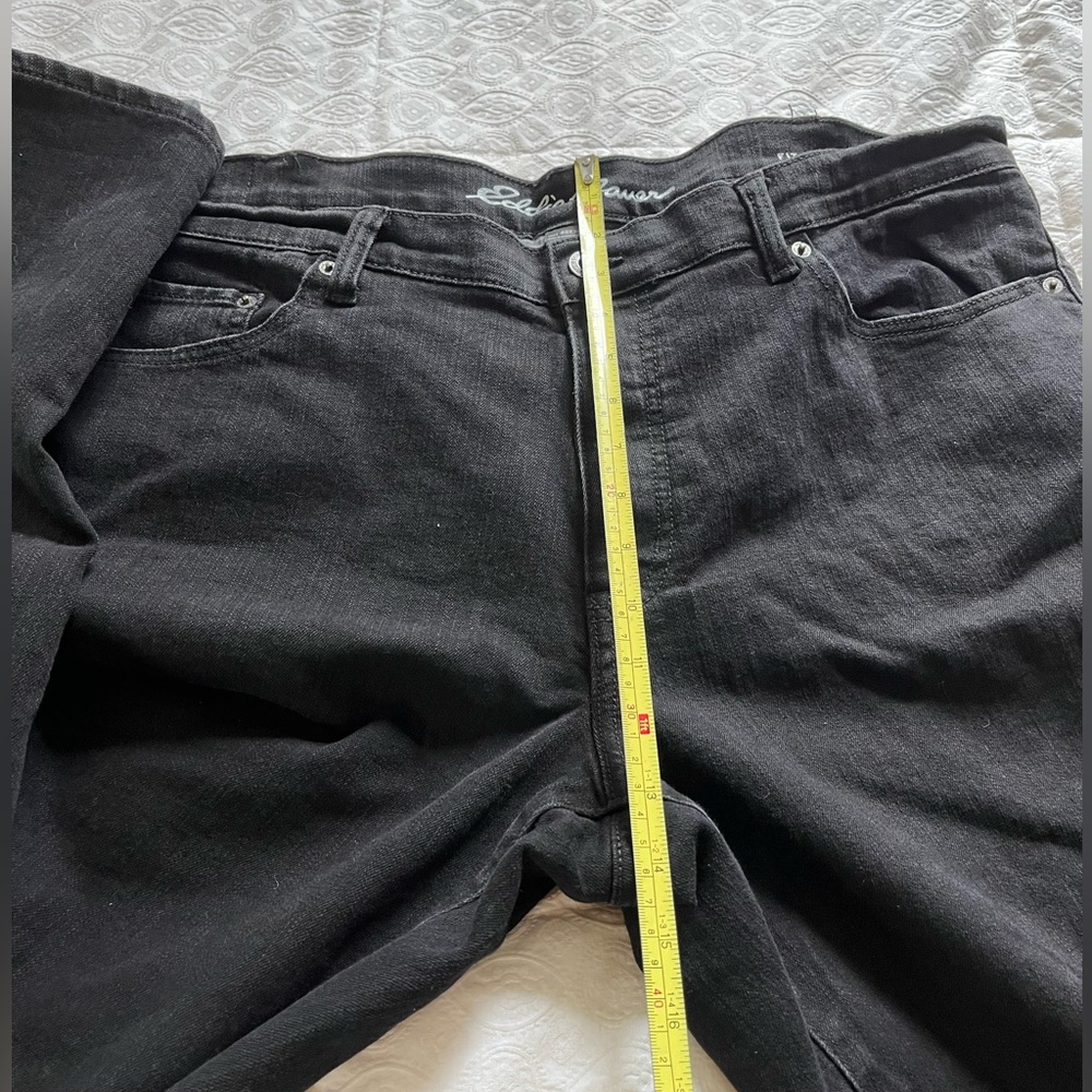 Men's Eddie Bauer black lined jeans size 40x34 - Picture 6 of 13